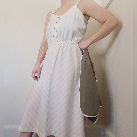 Vintage 80s 90s Tank Strap Dress Jacket Set Vtg Sz 12 Dress Lagenlook Minimalist - Picture 2 of 16